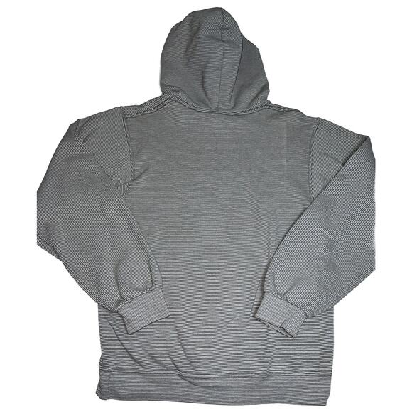 Dollywood Hoodie Sweatshirt Size S Gray Striped Blue Butterfly Dolly Parton - Picture 13 of 16